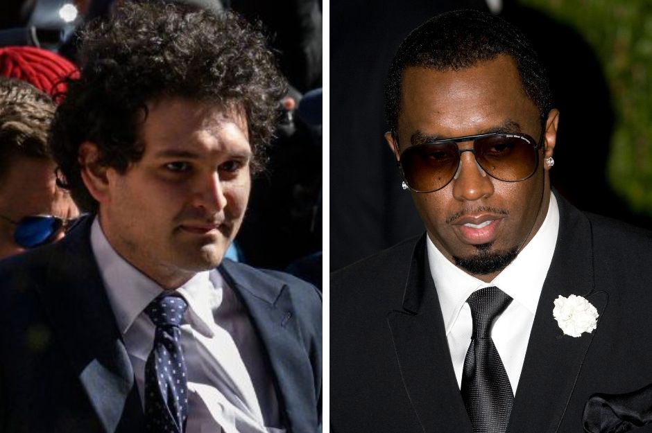 Stock images by Sam Bankman-Fried and Sean Diddy Combs.