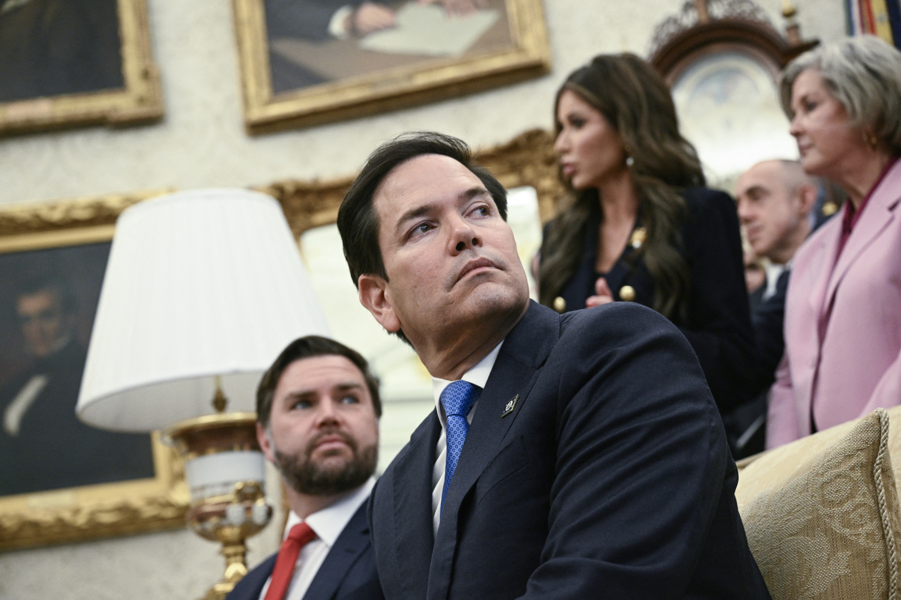 JD vance y Marco Rubio en una image de archivo