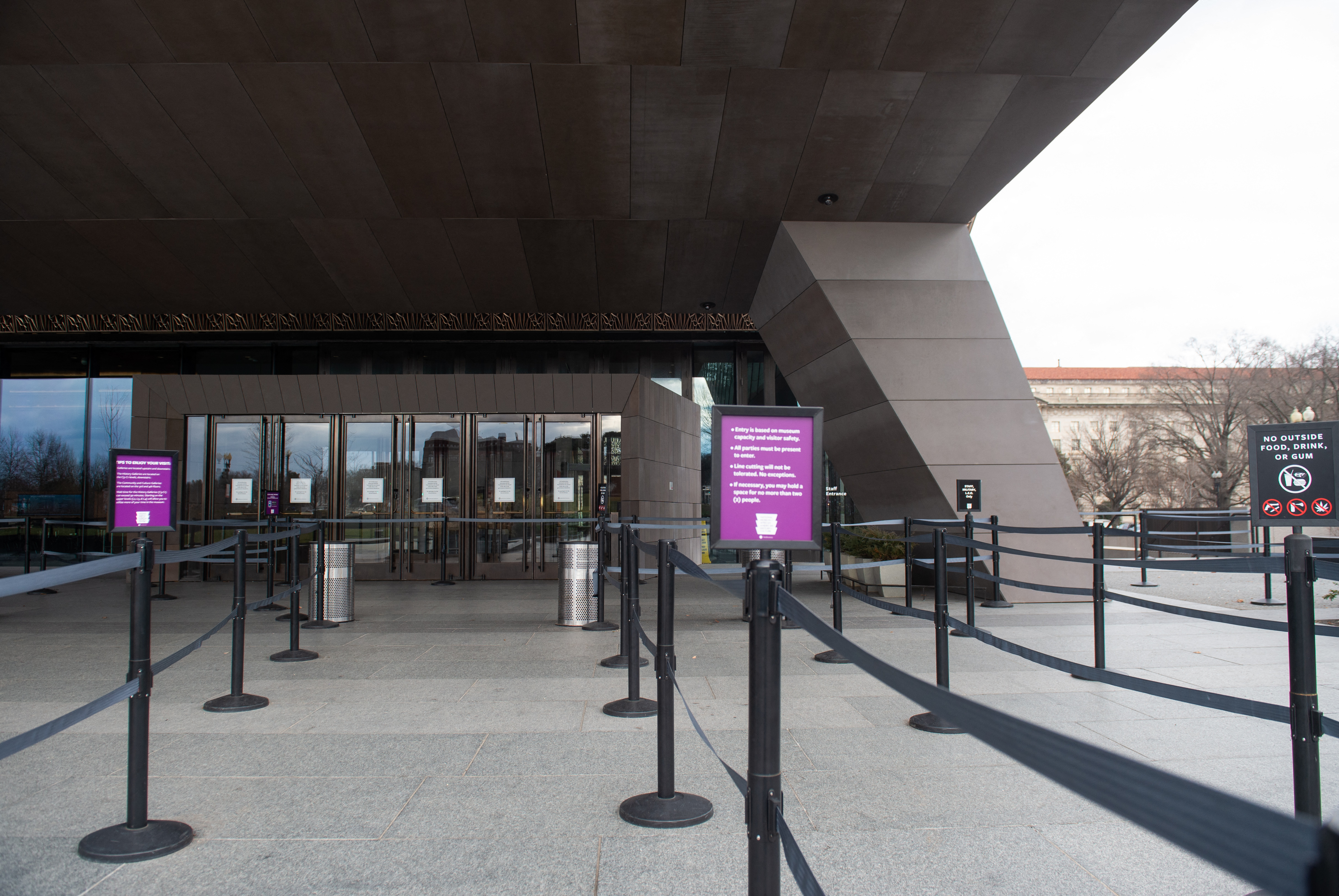 La entrada al Museo Smithsonian, en Washington DC.